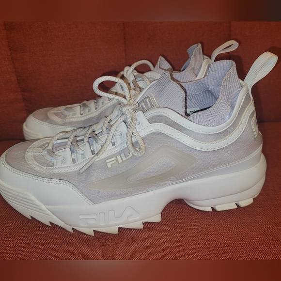 Women’s Fila Lavender Disruptor II Sock Monomesh - Size 9 - Picture 4 of 14